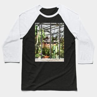 Greenhouse With Large Cactus Baseball T-Shirt